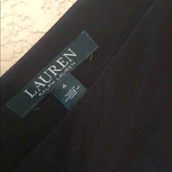 Ralph Lauren Formal Gown Velvet Trim - Picture 4 of 7